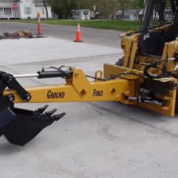 hydraulic swing backhoe straight